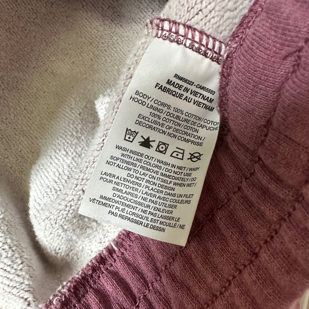 Jordan Flight Fleece Hoodie Womens XS Purple Mauve Cropped Loose Fit DD6998-533 - Picture 10 of 11